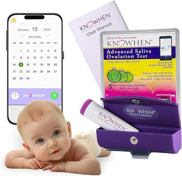 KNOWHEN® Saliva Ovulation Tests Kit – Non-Invasive Ovulation Predictor kit - Image 7