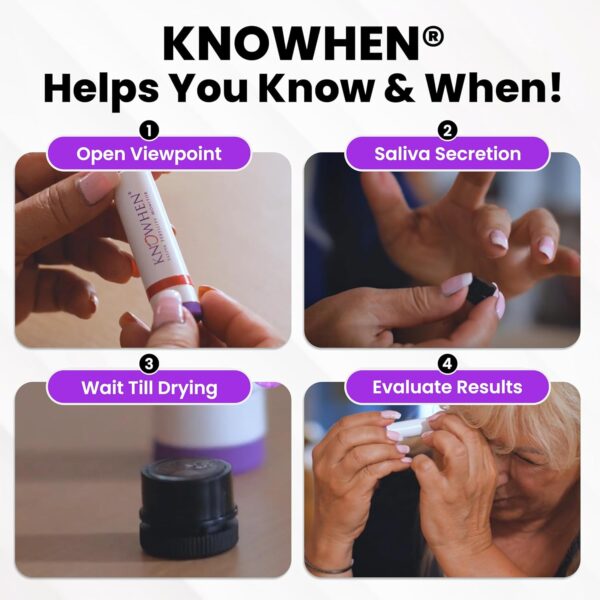 KNOWHEN® Saliva Ovulation Tests Kit – Non-Invasive Ovulation Predictor kit - Image 4